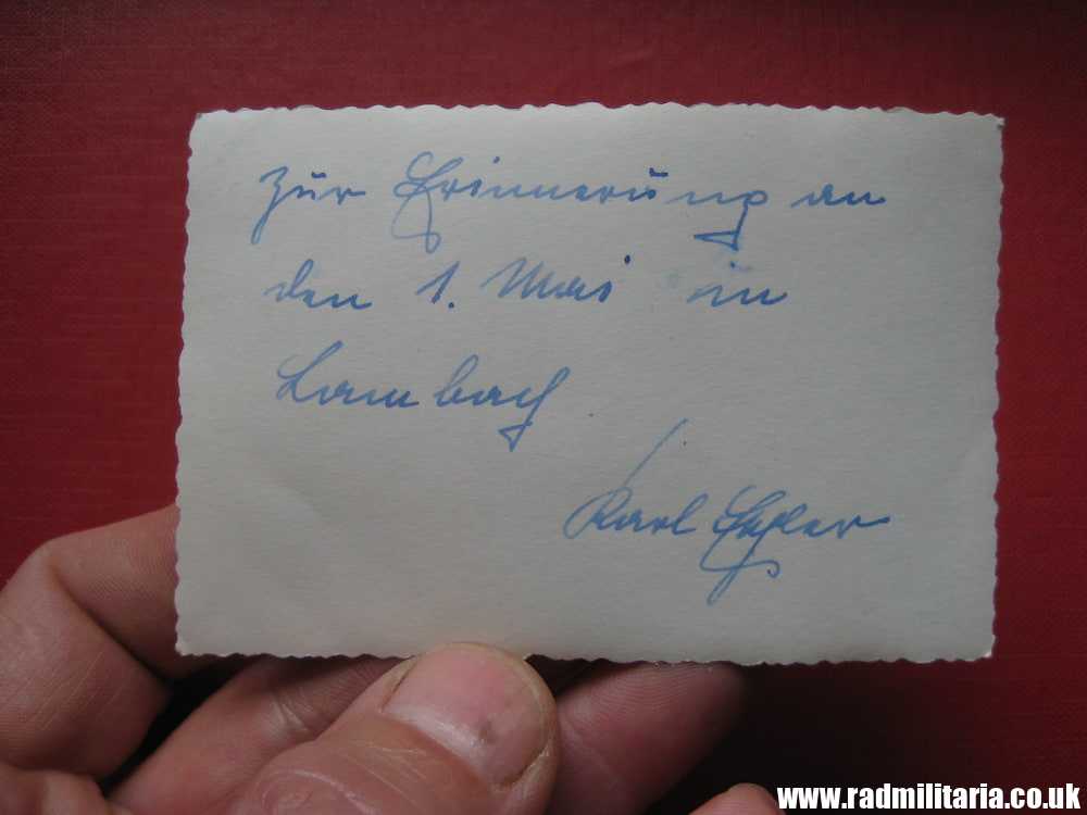 & WW2 original SS soldier PHOTO - DEUTSCHLAND, rare skull badge on the SIDE CAP. - Image 11