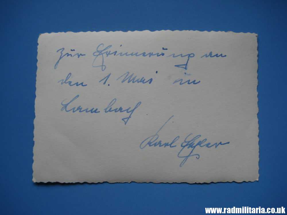 & WW2 original SS soldier PHOTO - DEUTSCHLAND, rare skull badge on the SIDE CAP. - Image 8