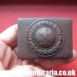 & WW2 German Army BELT BUCKLE - battlefield relic metal detecting find: SEPTEMBER 1939.