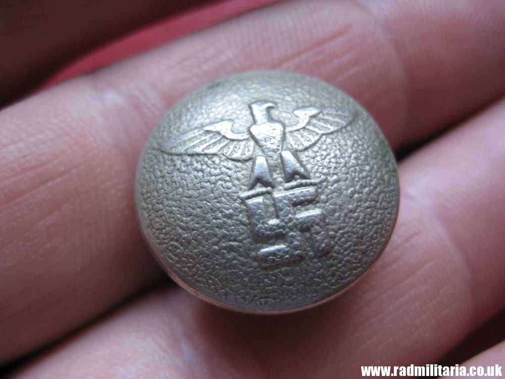& WW2 German NSDAP BUTTON, marked: RZM A RZM, very good condition.