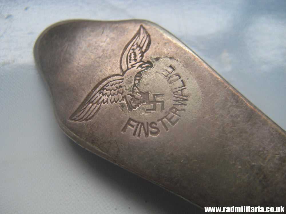 & WW2 German Luftwaffe FORK - FINSTERWALDE. 3RD Reich Cutlery, rare