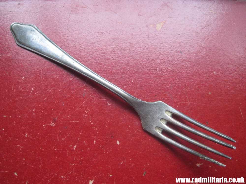 & WW2 German Luftwaffe FORK - FINSTERWALDE. 3RD Reich Cutlery, rare - Image 10