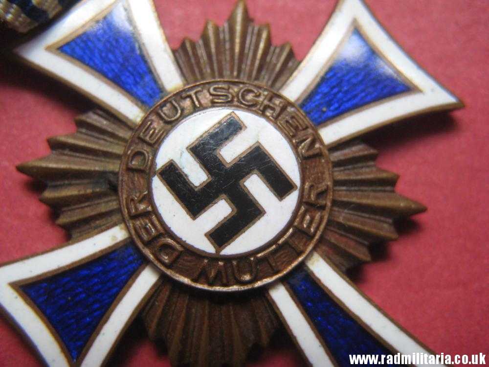 SOLD & WW2 original German CROSS - DER DEUTSCHEN MUTTER. Cross of Honor of the German Mother 2nd model..****.. - Image 6