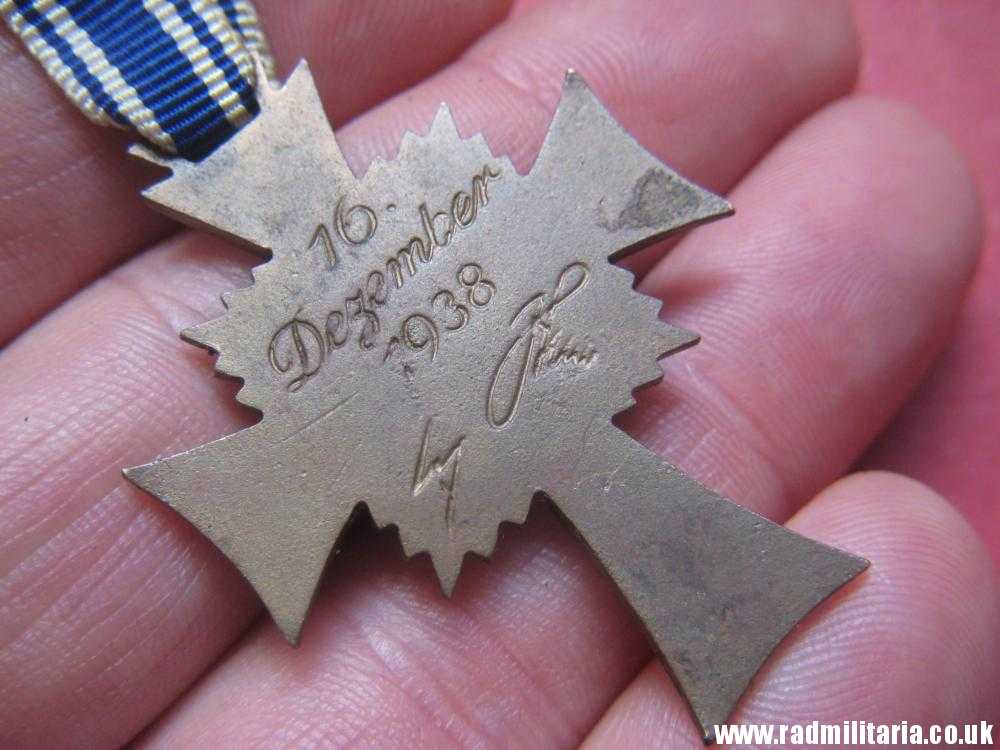 SOLD & WW2 original German CROSS - DER DEUTSCHEN MUTTER. Cross of Honor of the German Mother 2nd model..****.. - Image 12