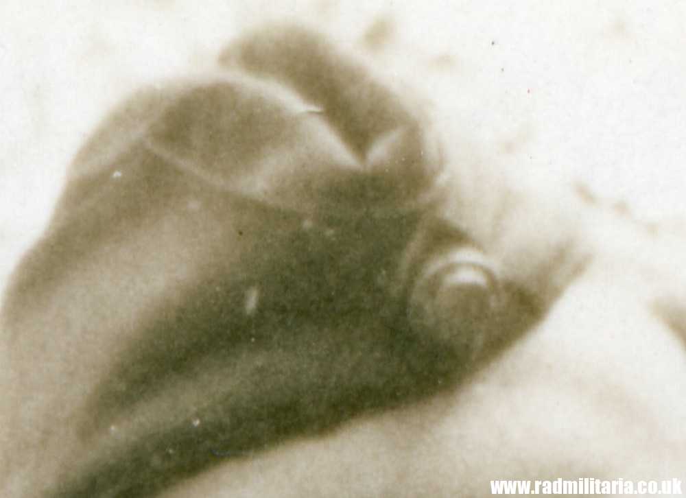 & WW2 original SS soldier PHOTO - DEUTSCHLAND, rare skull badge on the SIDE CAP. - Image 5