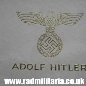 & WW2 very interesting DOCUMENT - Adolf Hitler OBERSALZBERG 5th May 1945. very rare !!!