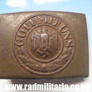 & WW2 German Wehrmacht BELT BUCKLE made of steel, maker: R.S&S. genuine !!*****