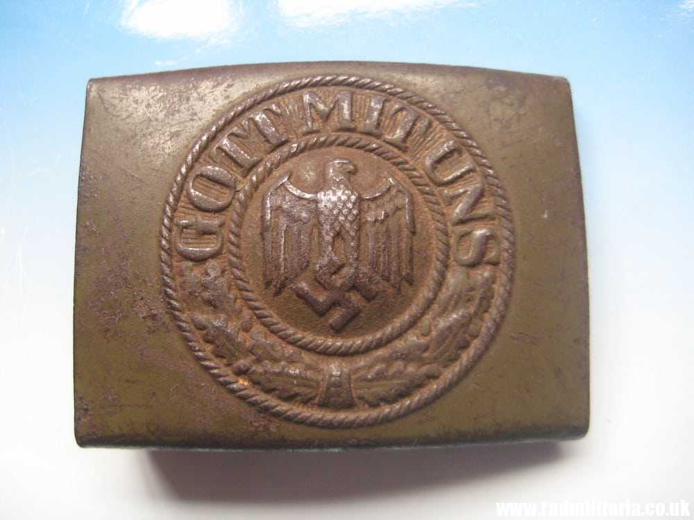 & WW2 German Wehrmacht BELT BUCKLE made of steel, maker: R.S&S. genuine !!*****