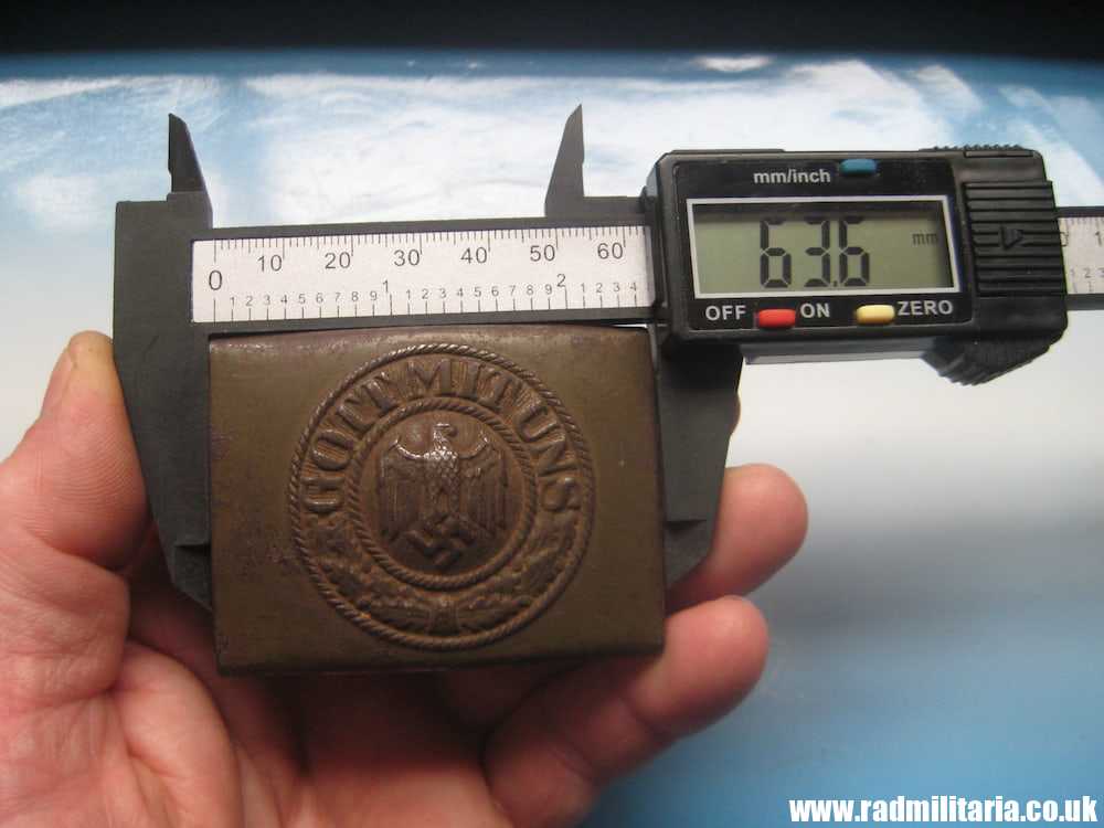 & WW2 German Wehrmacht BELT BUCKLE made of steel, maker: R.S&S. genuine !!***** - Image 16