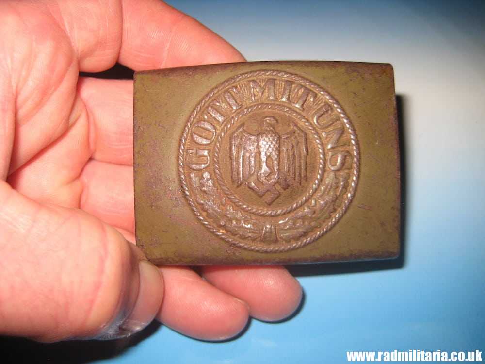 & WW2 German Wehrmacht BELT BUCKLE made of steel, maker: R.S&S. genuine !!***** - Image 2