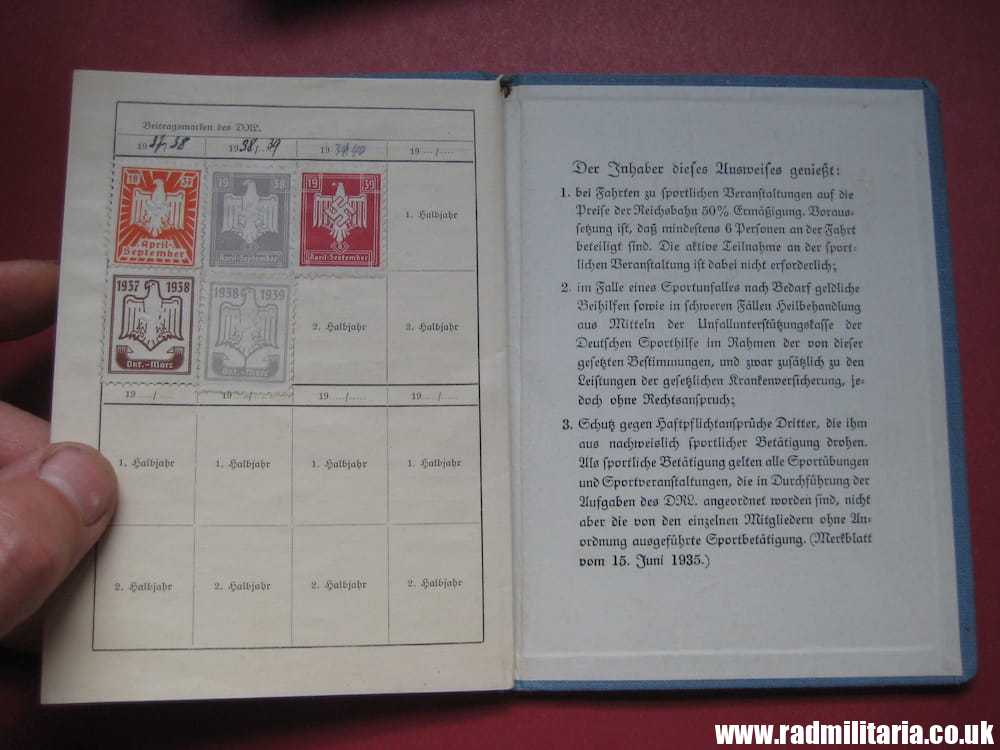 & WW2 original German DOCUMENTS - SET OF 3 - with metal BADGE inside: HEINZ WIEDEMANN. - Image 7