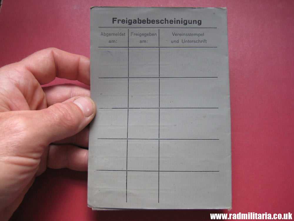 & WW2 original German DOCUMENTS - SET OF 3 - with metal BADGE inside: HEINZ WIEDEMANN. - Image 12