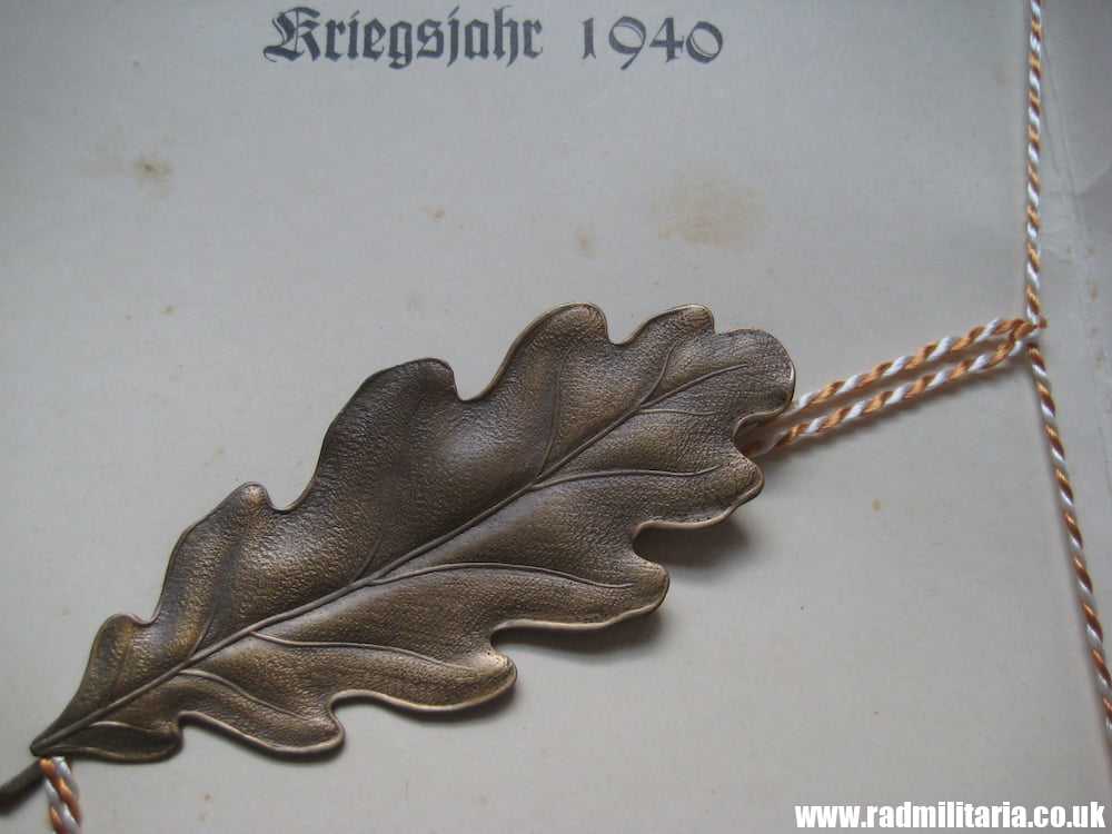 & WW2 original German DOCUMENTS - SET OF 3 - with metal BADGE inside: HEINZ WIEDEMANN. - Image 17