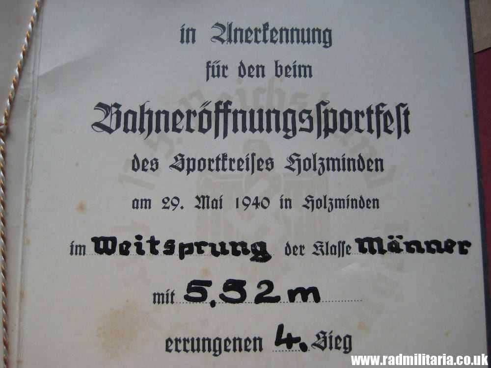 & WW2 original German DOCUMENTS - SET OF 3 - with metal BADGE inside: HEINZ WIEDEMANN. - Image 18