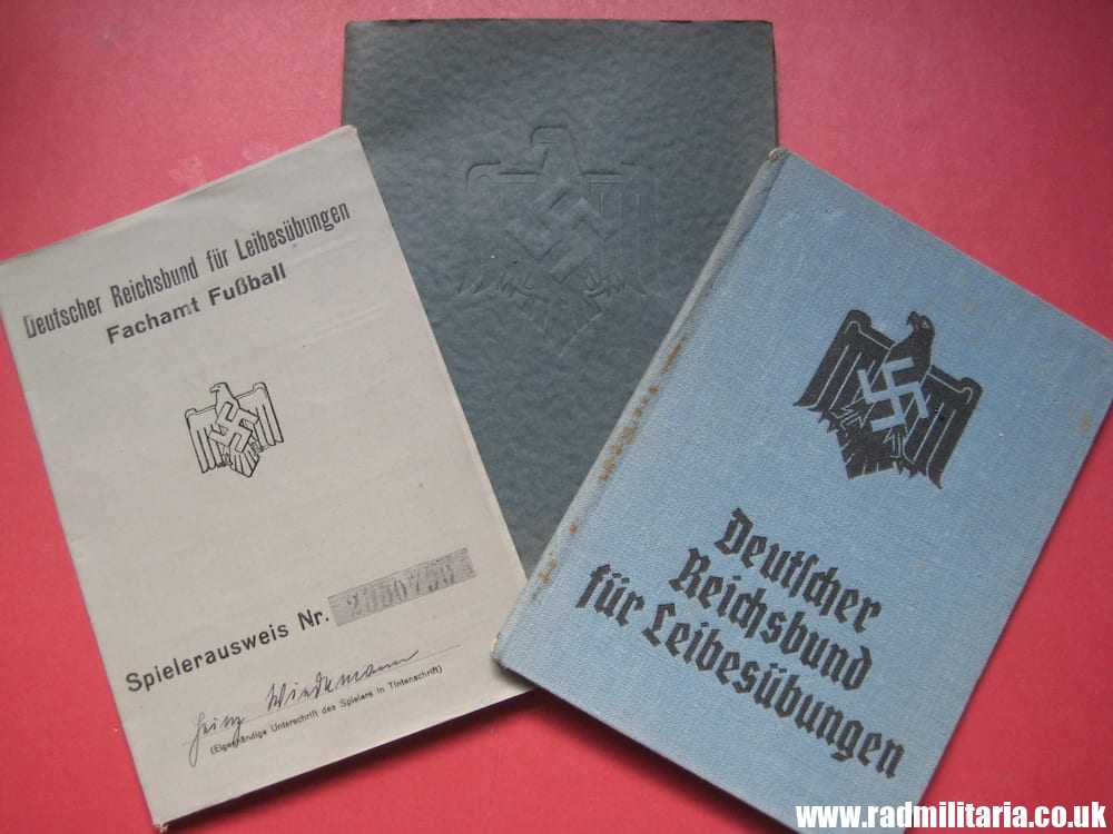 & WW2 original German DOCUMENTS - SET OF 3 - with metal BADGE inside: HEINZ WIEDEMANN. - Image 21
