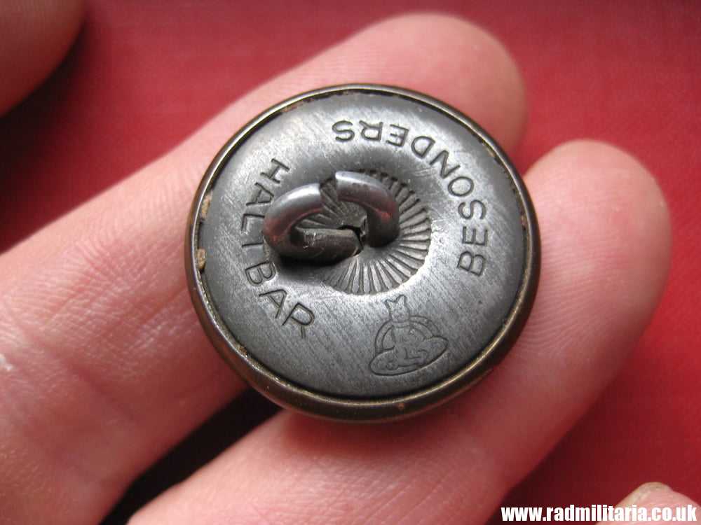 & WW2 original German BUTTON with EAGLE - bronze plated steel, maker: "BESONDERS HALTBAR". - Image 8