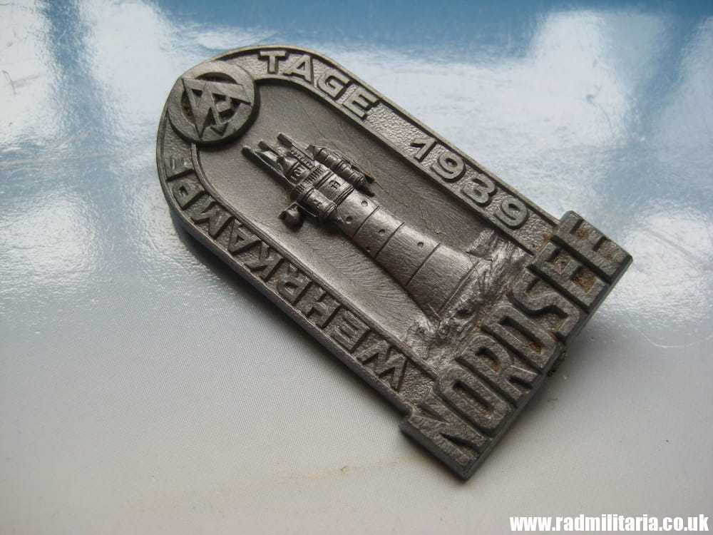 & WW2 German SA PLASTIC BADGE - Nordsee 1939, RZM9/50. Genuine !! - Image 10