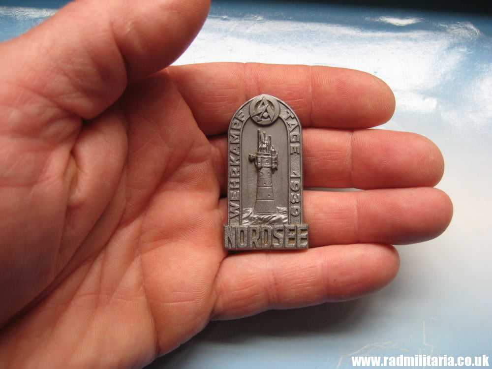 & WW2 German SA PLASTIC BADGE - Nordsee 1939, RZM9/50. Genuine !! - Image 11