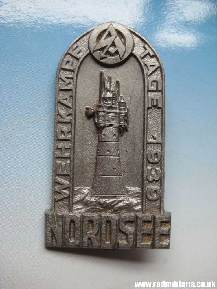 & WW2 German SA PLASTIC BADGE - Nordsee 1939, RZM9/50. Genuine !! - Image 12