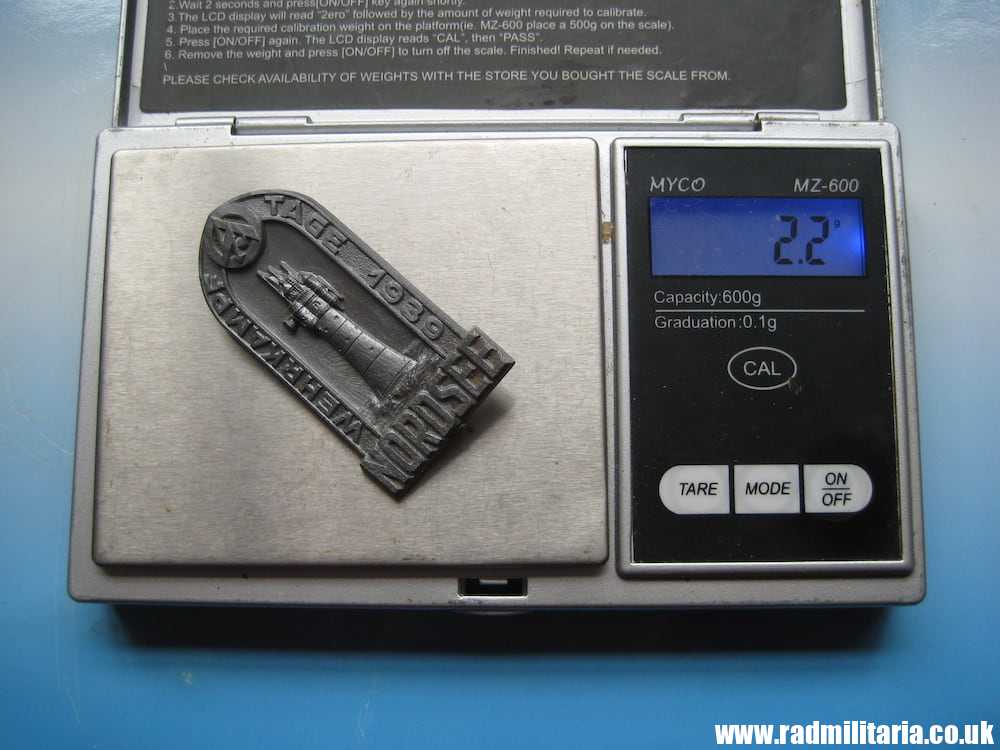 & WW2 German SA PLASTIC BADGE - Nordsee 1939, RZM9/50. Genuine !! - Image 16