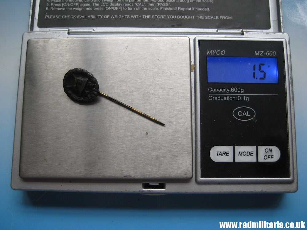 & WW1 German WOUND BADGE - small pin badge in good used condition. - Image 6