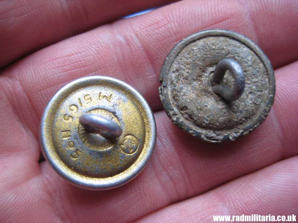 SOLD & WW2 PAIR of German NSDAP BUTTONS with eagles - good & poor condition..****.. - Image 5