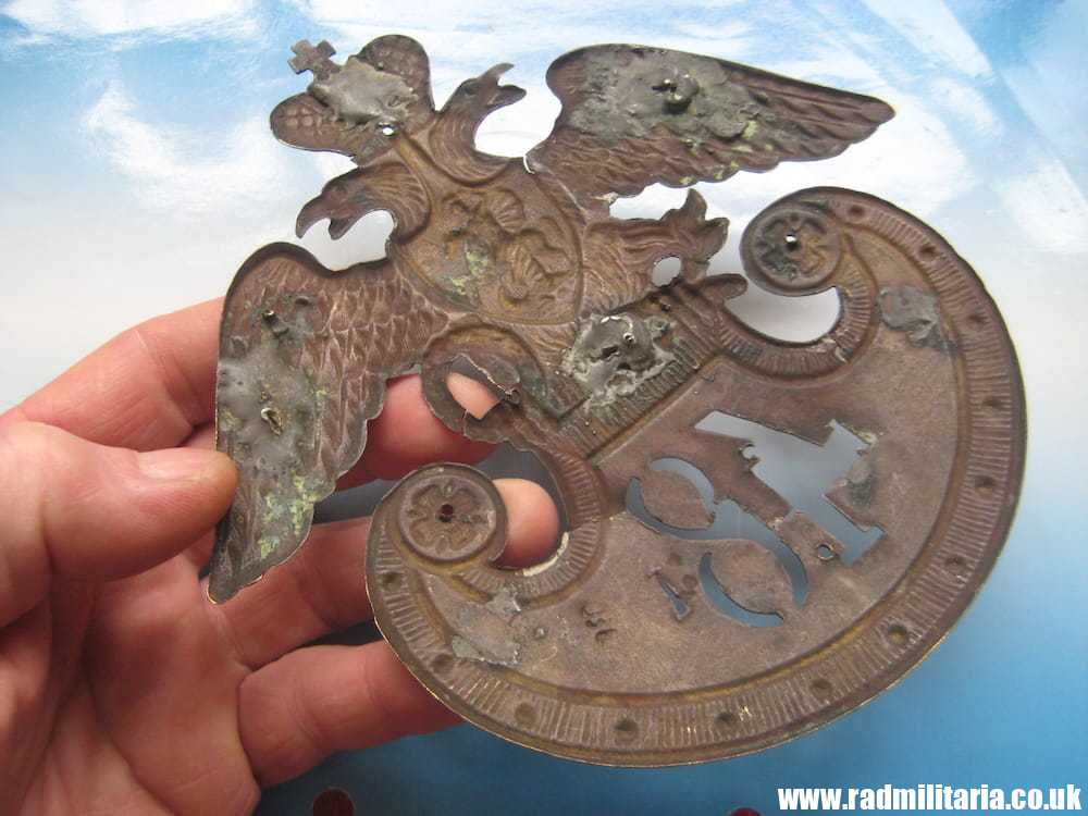 SOLD & Crimean War RUSSIAN IMPERIAL EAGLE with unit no: 48 and maker marks. ORIGINAL !!..***.. - Image 9