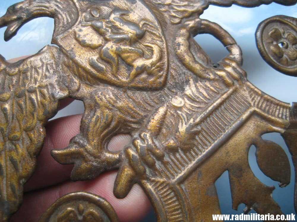 SOLD & Crimean War RUSSIAN IMPERIAL EAGLE with unit no: 48 and maker marks. ORIGINAL !!..***.. - Image 6