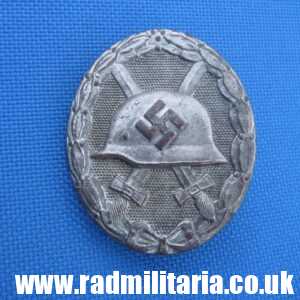 & WW2 original German WOUND BADGE SILVER CLASS - metal detecting find.