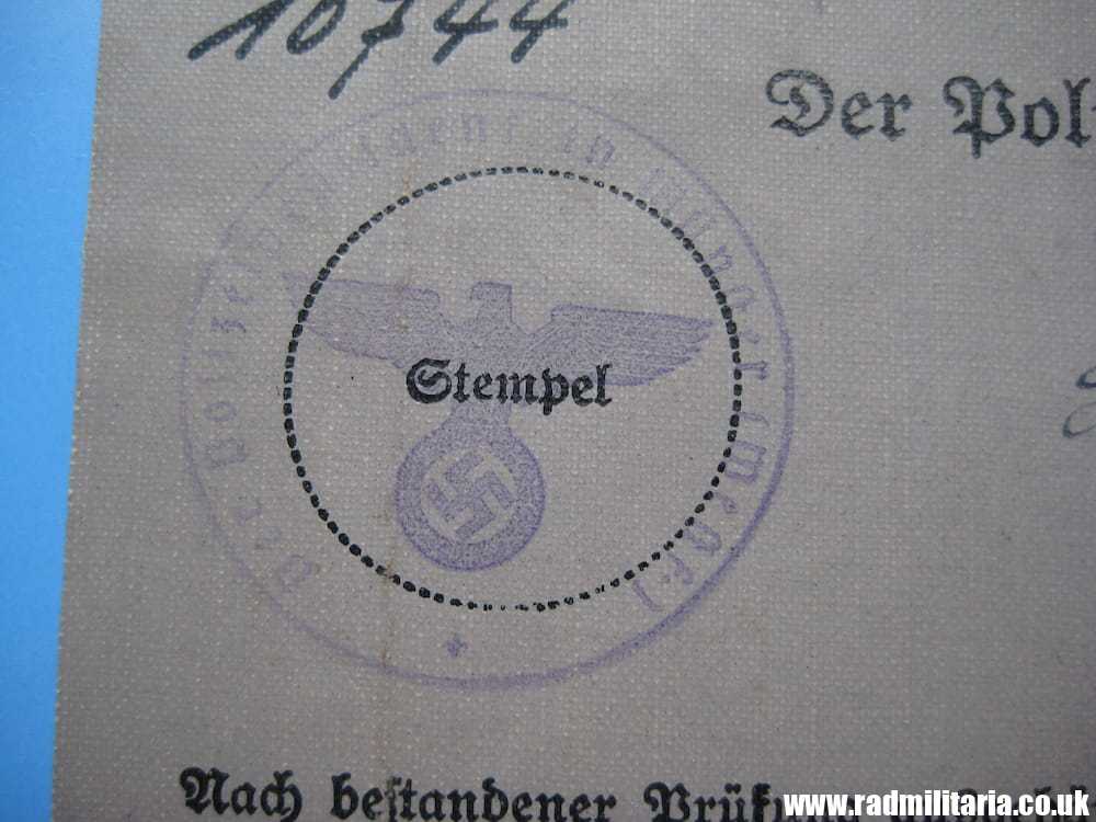 & WW2 original German DOCUMENT - FUHRERSCHEIN - Driving License - Image 8