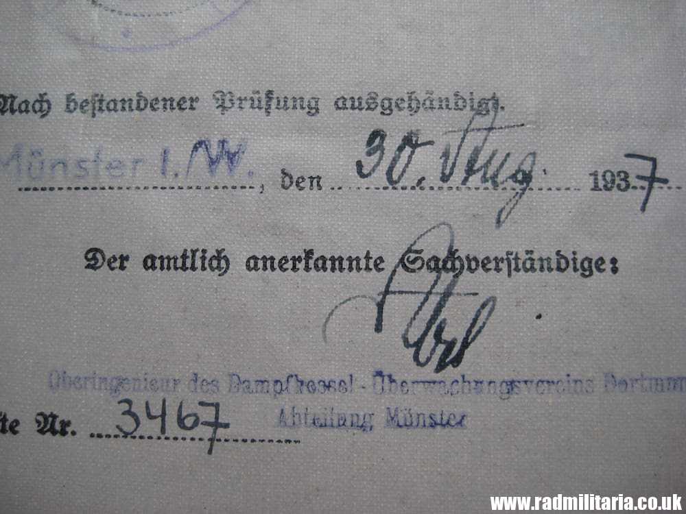 & WW2 original German DOCUMENT - FUHRERSCHEIN - Driving License - Image 9