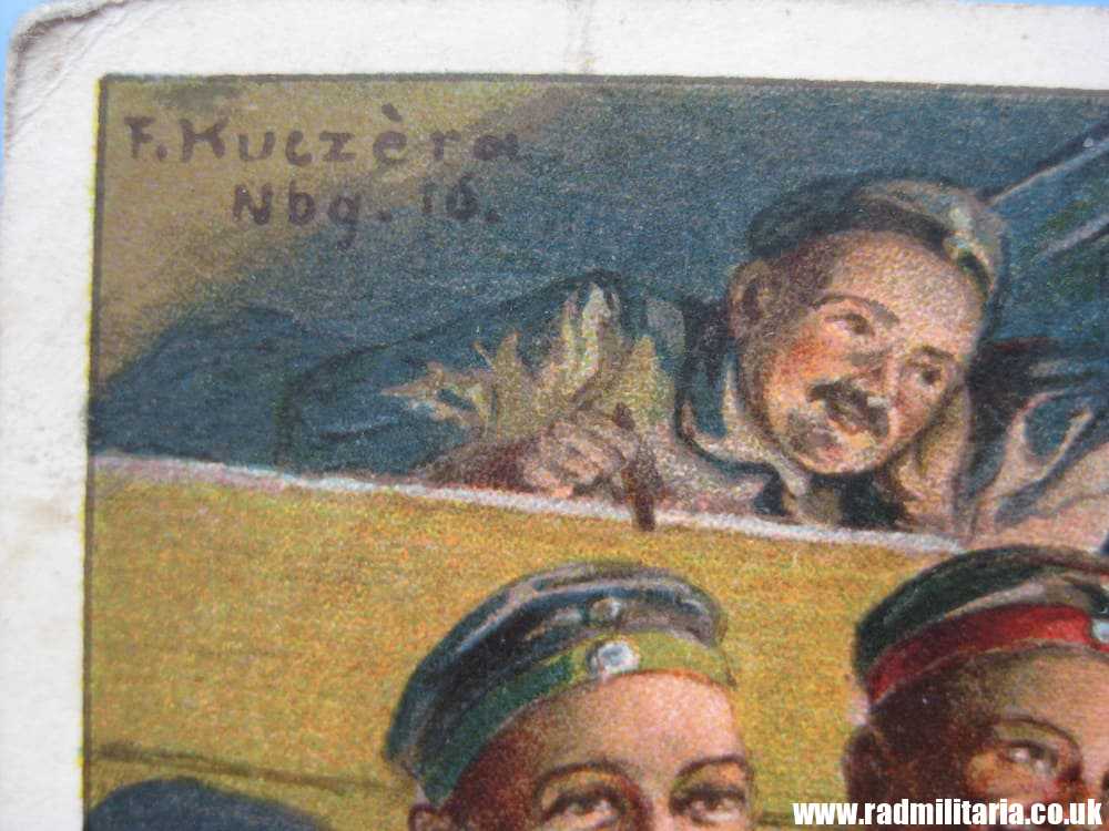 & WW1 original German CHRISTMAS POSTCARD - Kriegsweihnachten 1916. - Image 7