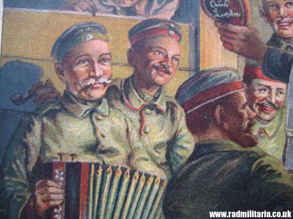 & WW1 original German CHRISTMAS POSTCARD - Kriegsweihnachten 1916. - Image 11