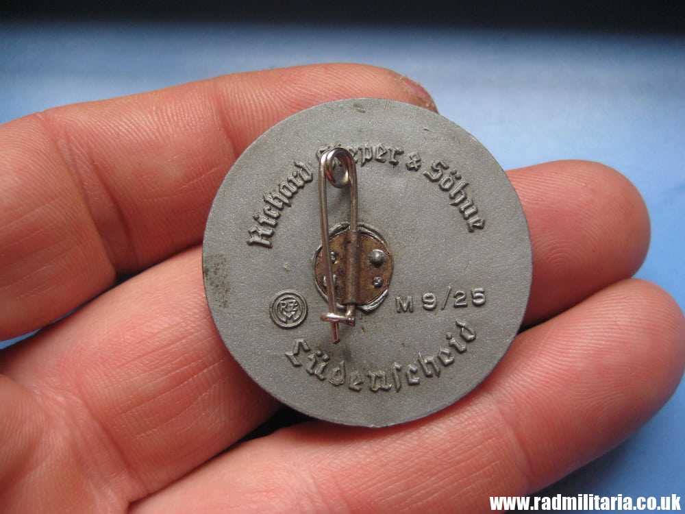 & WW2 German NSDAP PLASTIC BADGE - 1939 NSDAP KREISTREFFEN STEINFURT, RZM9/25, genuine !! - Image 12