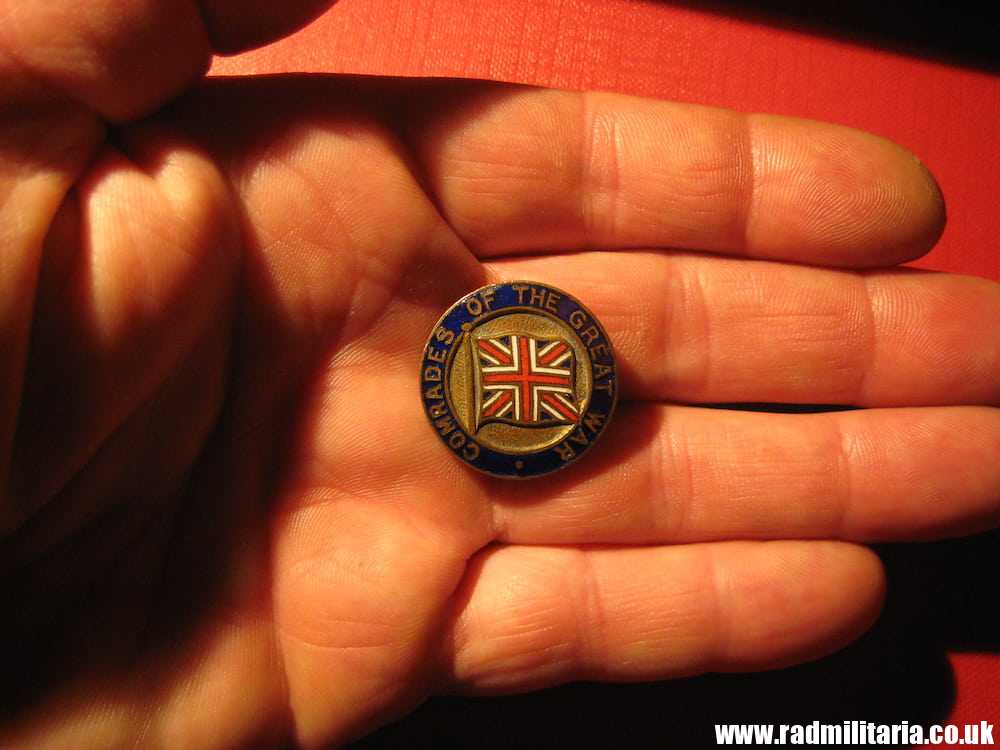 & WW1 British ENAMEL BADGE - Comrades Of The Great War no. 90697, maker: J.R. Gaunt London - Image 8