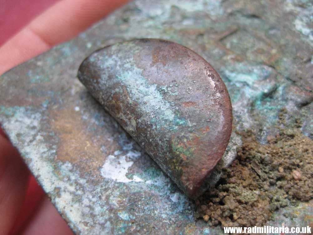 & WW1 Imperial Russia Army BELT BUCKLE in poor condition - battlefield relic metal detecting find. - Image 5