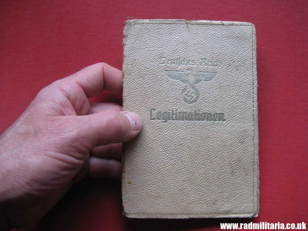 & WW2 original German COVER FOR DOCUMENTS with eagle, rare. - Image 4