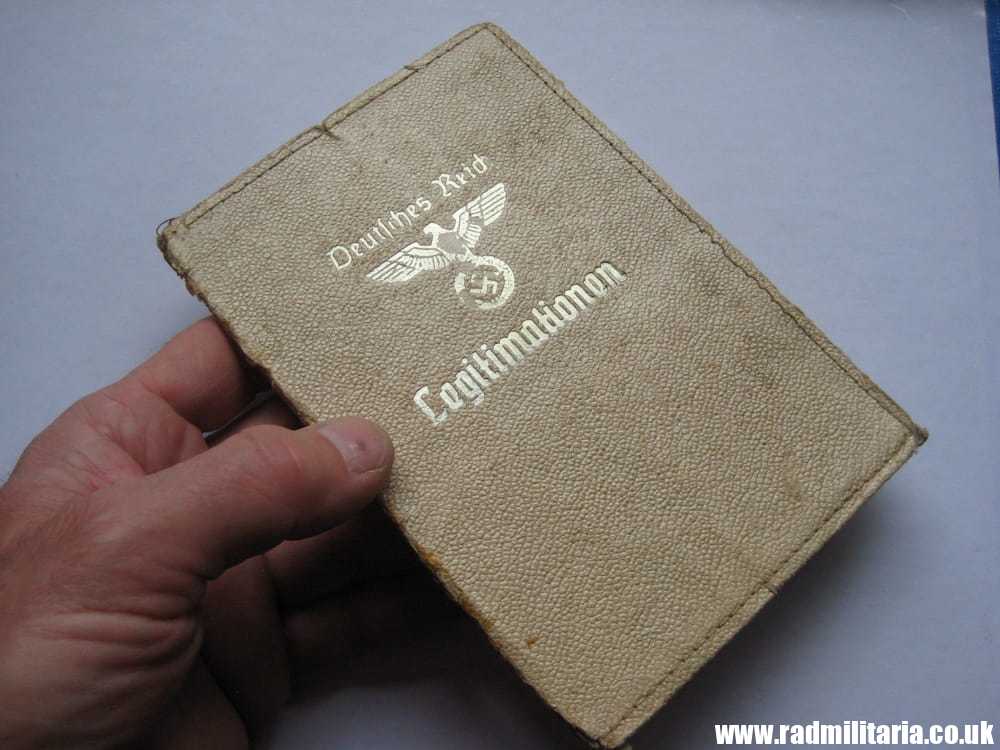 & WW2 original German COVER FOR DOCUMENTS with eagle, rare.