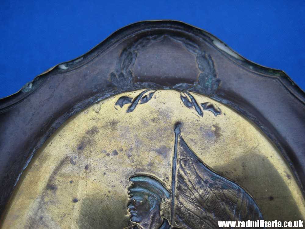 & WW1 original British PATRIOTIC TRAY made of brass. - Image 10