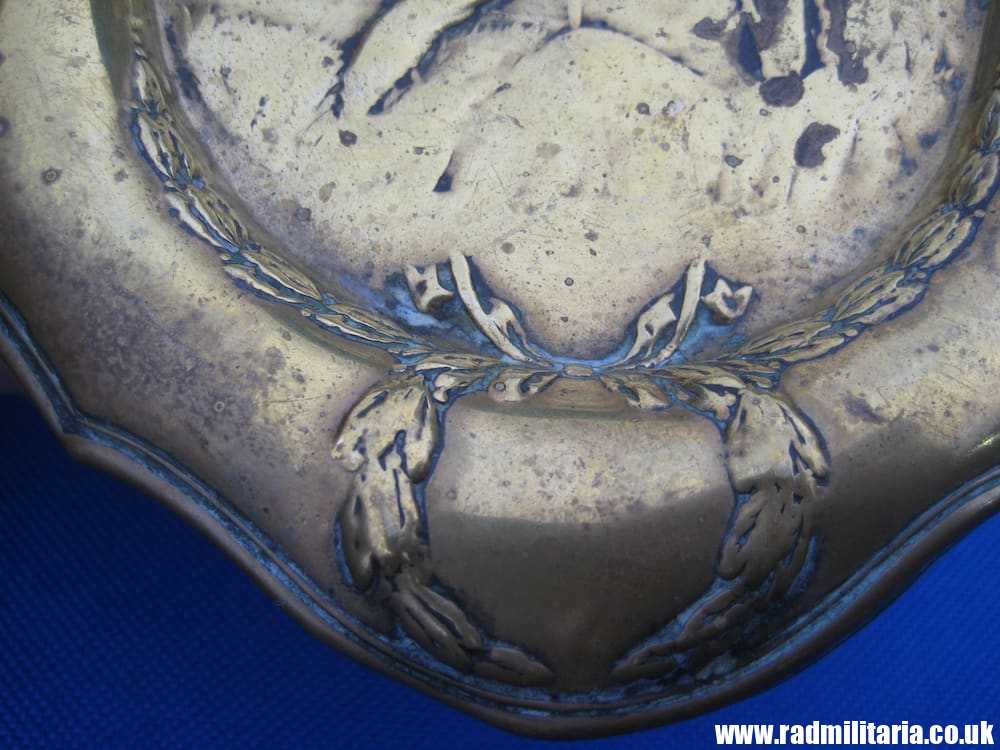 & WW1 original British PATRIOTIC TRAY made of brass. - Image 12