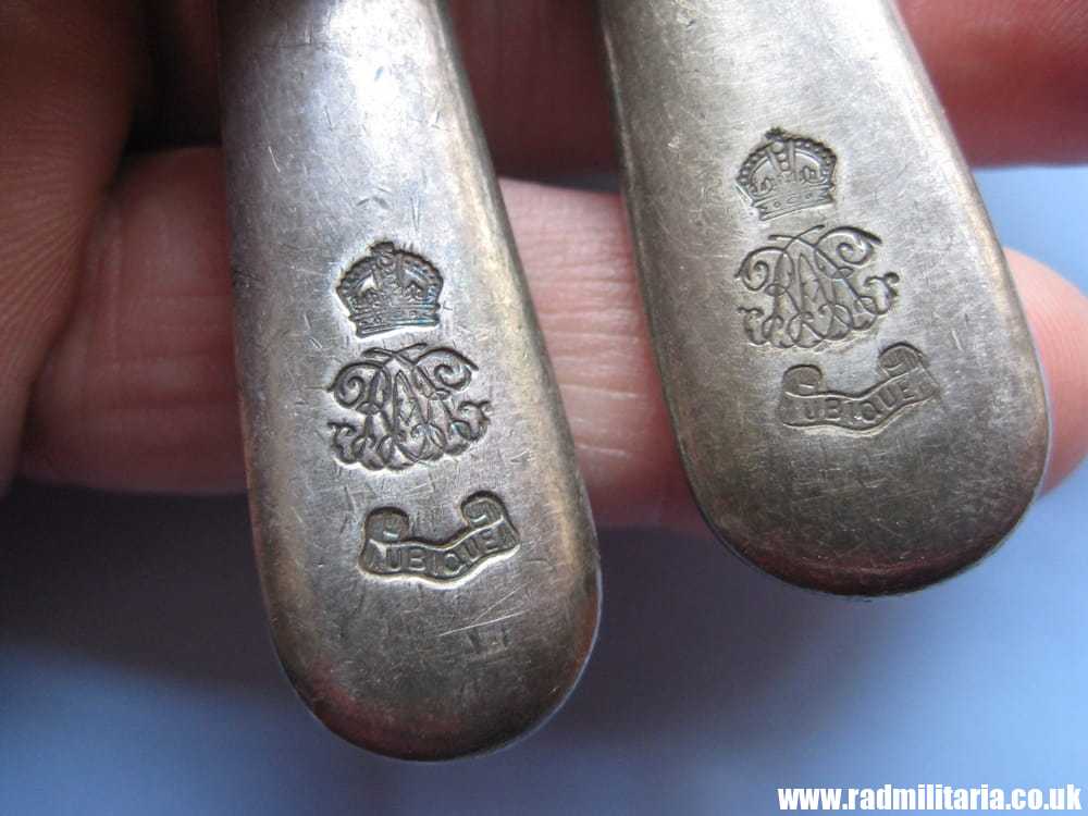 & WW2 British Army cutlery set FORK & KNIFE - UBIQUE: Artillery or RAC c. 1939, good condition - Image 5