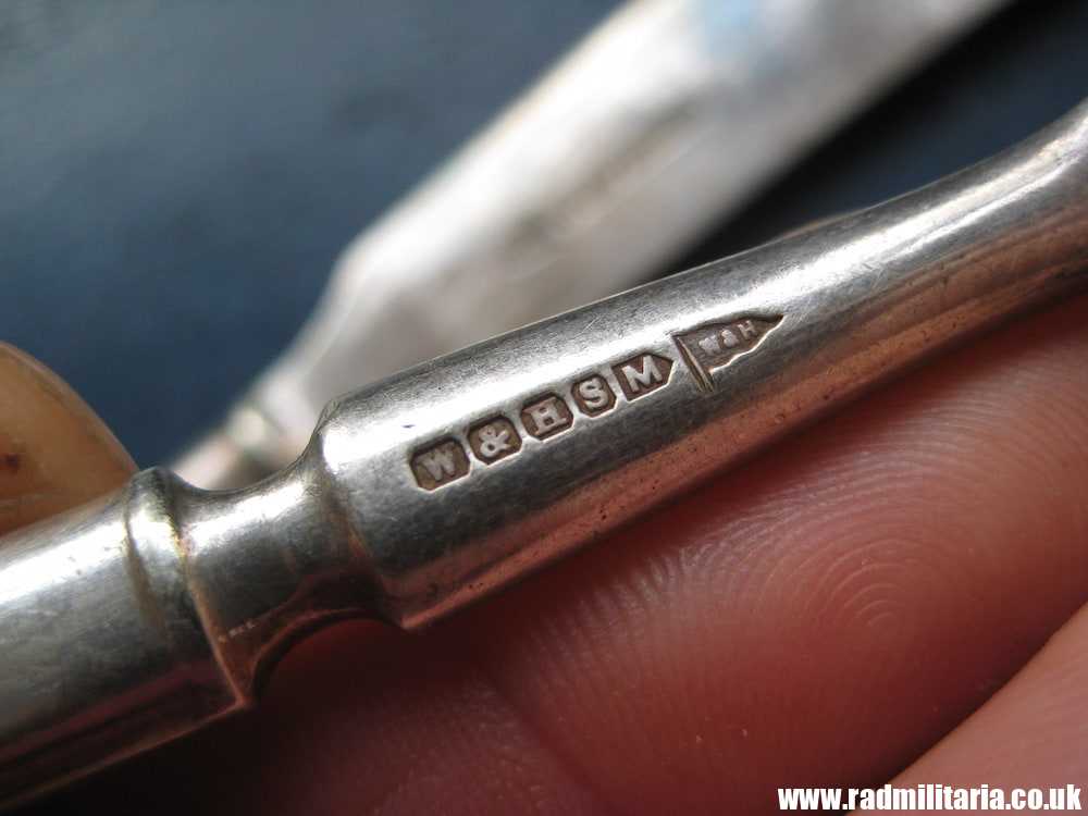 & WW2 British Army cutlery set FORK & KNIFE - UBIQUE: Artillery or RAC c. 1939, good condition - Image 8