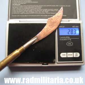 & WW1 original British TRENCH ART made of brass LETTER OPENER - KOELN 1919.