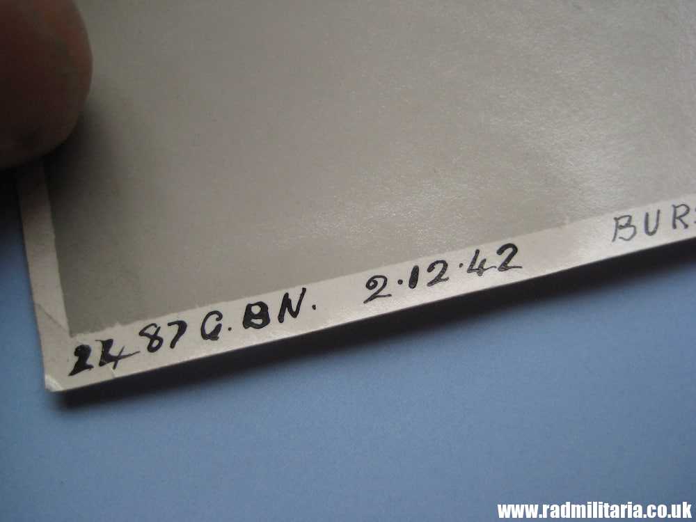 & WW2 original old RAF PHOTO from 1942 "Burst revolver barrel" - genuine ! - Image 5