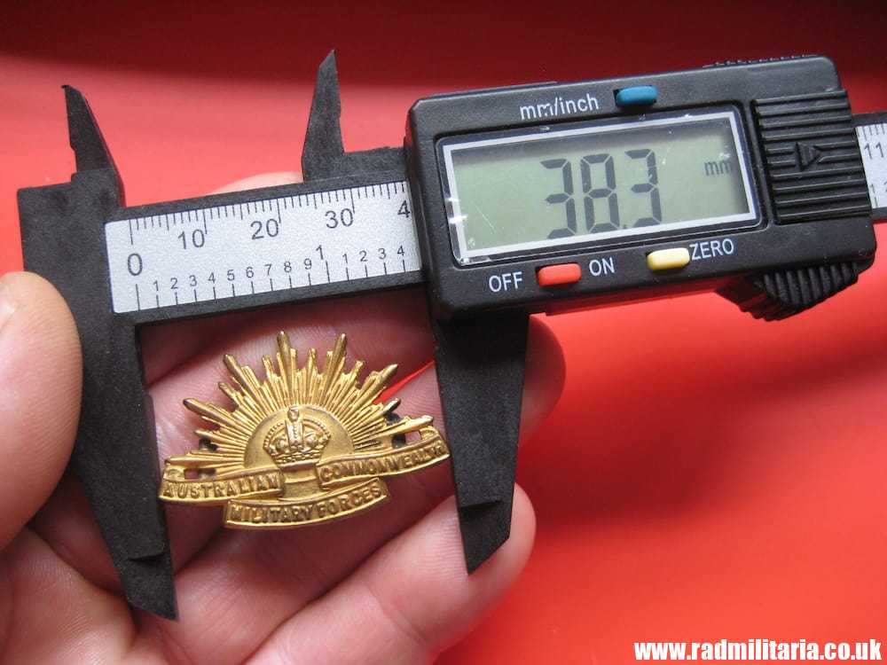 & WW1 Australian RISING SUN BADGE, marked: TIP TAFT B'HAM, original !! - Image 10