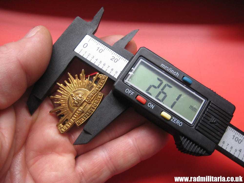 & WW1 Australian RISING SUN BADGE, marked: TIP TAFT B'HAM, original !! - Image 11