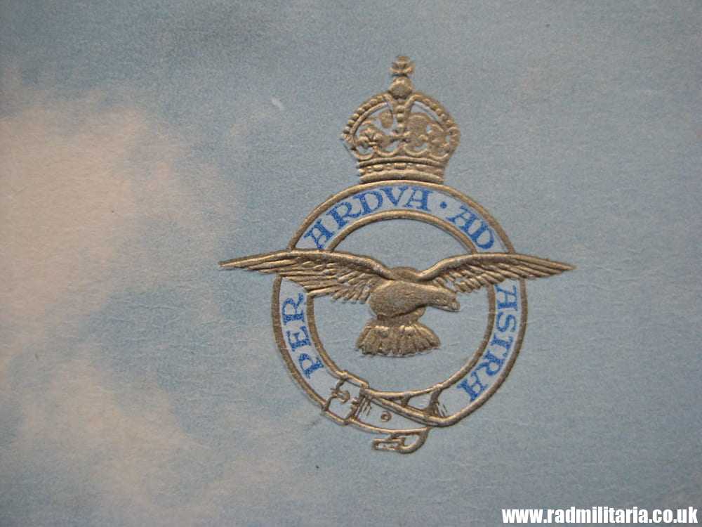 & original old RAF CHRISTMAS POSTCARD R.A.F. Station Peterborough - R. Tuck & Sons LTD