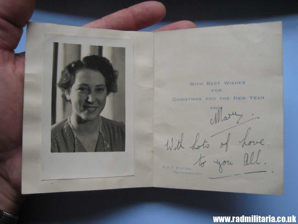 & original old RAF CHRISTMAS POSTCARD R.A.F. Station Peterborough - R. Tuck & Sons LTD - Image 4