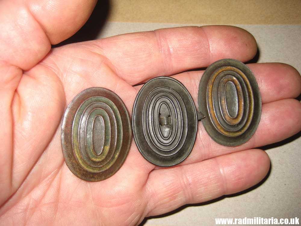 & WW1 original Imperial RUSSIA CAP BADGES set of 3 - metal detecting find. - Image 9