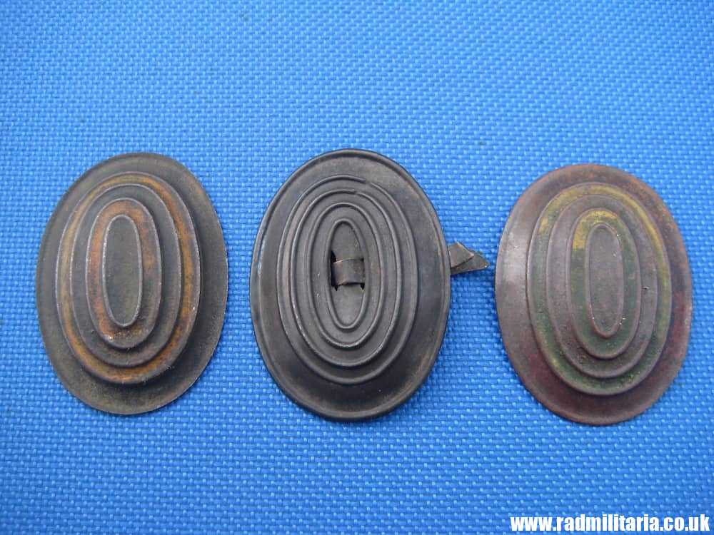 & WW1 original Imperial RUSSIA CAP BADGES set of 3 - metal detecting find. - Image 2